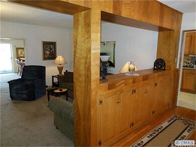 Looking from front door to living room