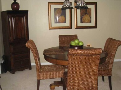 Dining Room. Dining opens to kitchen, French doors