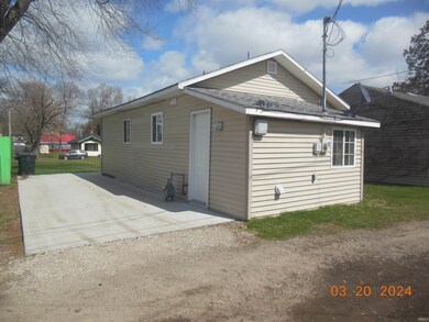 Rear view with parking pad