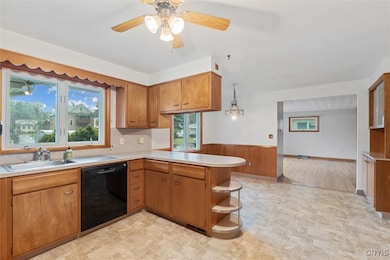 The open & functional design of the kitchen and di