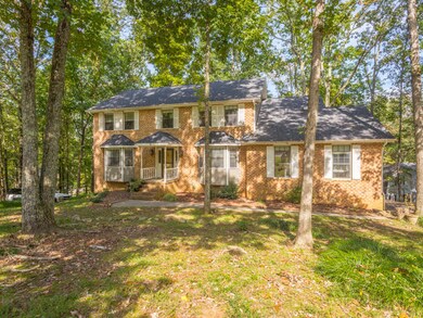 Sits on half acre plus lot