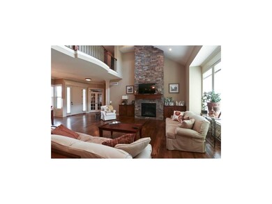 Expansive Stone Fireplace with Built Ins!