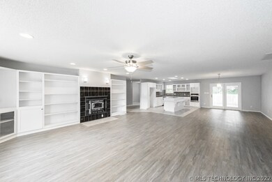 Incredibly open living, dining and kitchen!  Leads