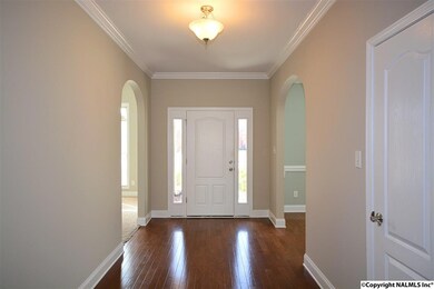 7' wide foyer.