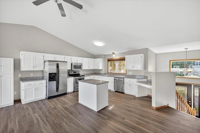Kitchen-With Ample Cabinets & New Granite Countertops