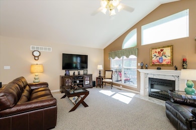 Spacious Great Room with Gas Fireplace
