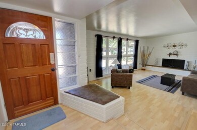 Living room with fireplace