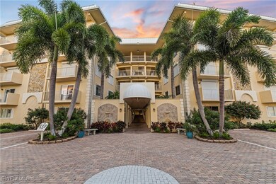 View of property at dusk