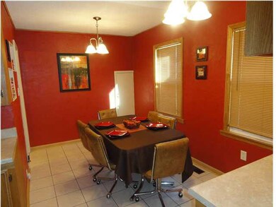 Large dining area featuring new windows