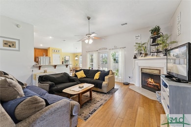 Fireplace image has been enhanced