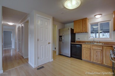 Kitchen with back deck access