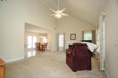 Vaulted ceiling and open floor plan welcome you as you enter the front door.  This home has been freshly painted and is ready for you!