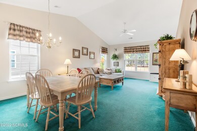 Dining area into living room