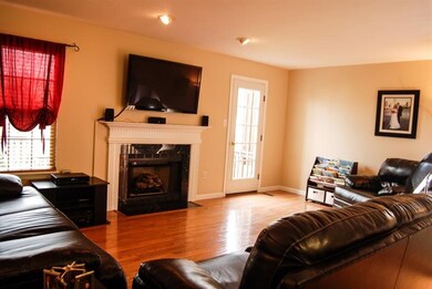 Gas fireplace and walk out to deck