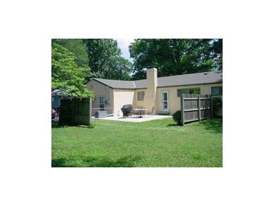 Large back porch off great room with privacy fenci