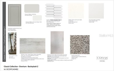 Design selections. This home is currently under co