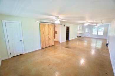 Living/dining area w storage area