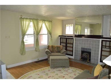 Living Room. A view from the kitchen entry through
