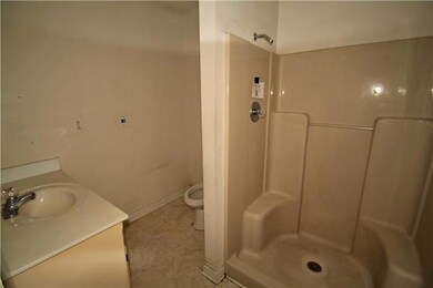 Master bathroom with shower.