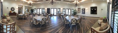 Ballroom with table  chairs