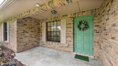 Cute brick front porch