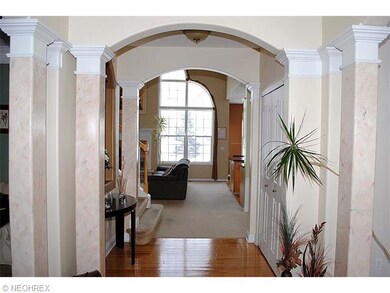 VIEW INTO GREAT ROOM FROM FRONT ENTRY HALL