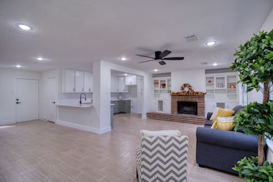 View from front door - Open floor plan