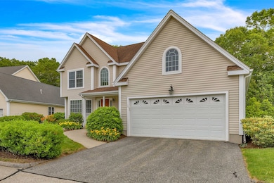 A beautiful front view with an attached garage and inviting entryway