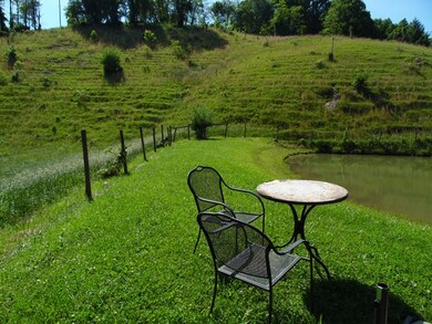 Sitting area near pond