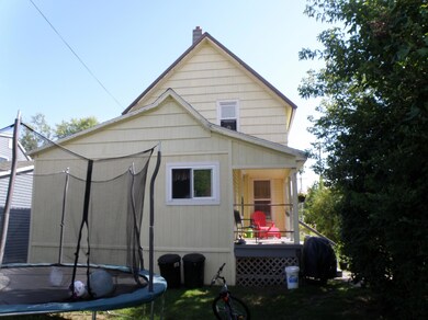 Backyard view of the house