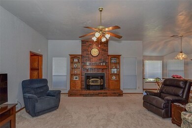Fireplace/living room.