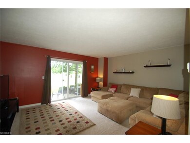 The large living room with access to the private p