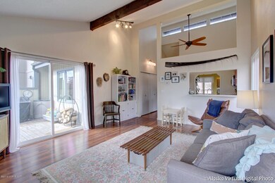 Open, lofted living . . .