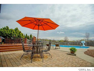 Backyard. From sliding patio doors off kitchen lea
