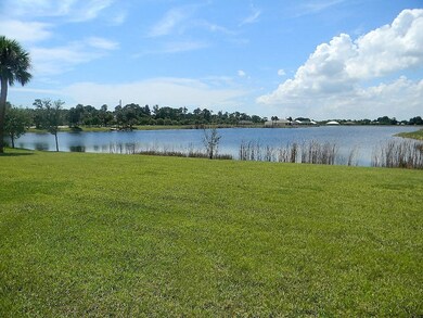 Backyard view has a long view of the lake.