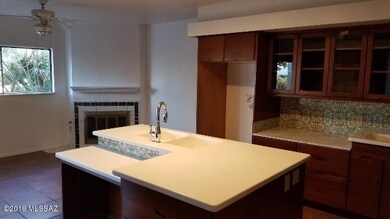 Kitchen Island, Family Room Fireplace