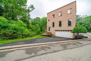 Side view shows privacy off back of condo