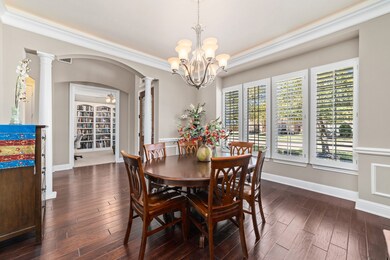 The formal dining room is located just off of the 2-story foyer which is very spacious.