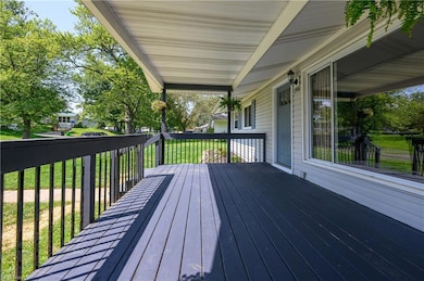 Deck with a yard