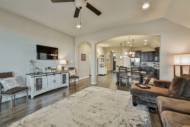 An Open Floor Plan creates the perfect flow from the Kitchen and Breakfast Room to the spacious Family Room.