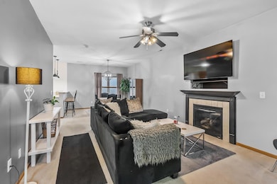 Living Room w/ Fire place