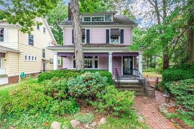 View of front of property with a porch