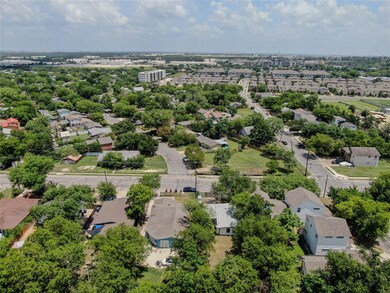 Aerial view of residential area