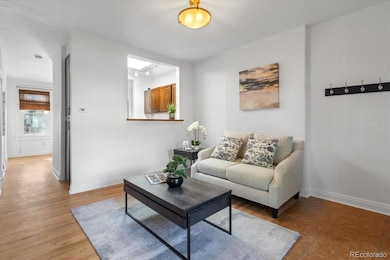 Living room, open to kitchen