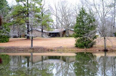 Front of House with Pond