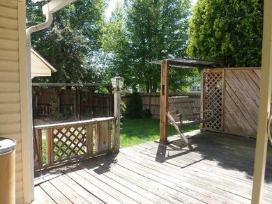 Yard/Garden. Deck comes off kitchen, fenced in yar