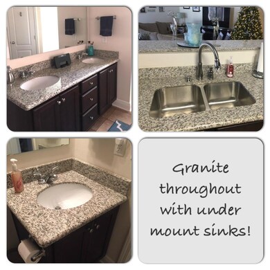 GRANITE WITH UNDERMOUNT SINKS IN BATHS
