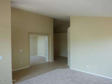 View from living room to den