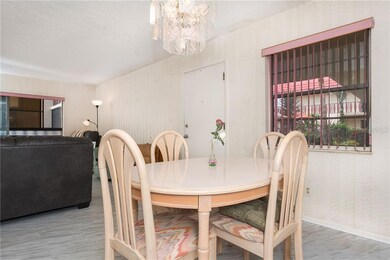 Dining room with access off the kitchen and open t