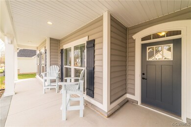 huge front porch-no maintenance!